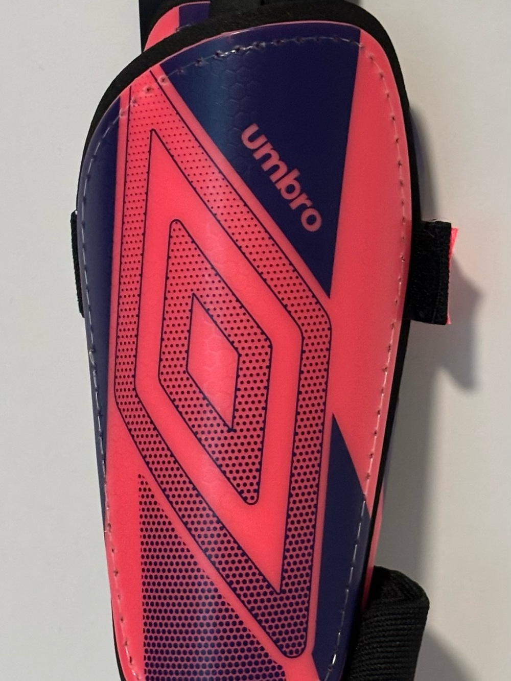 Umbro Neon Pink & purple soccer Shin Guards